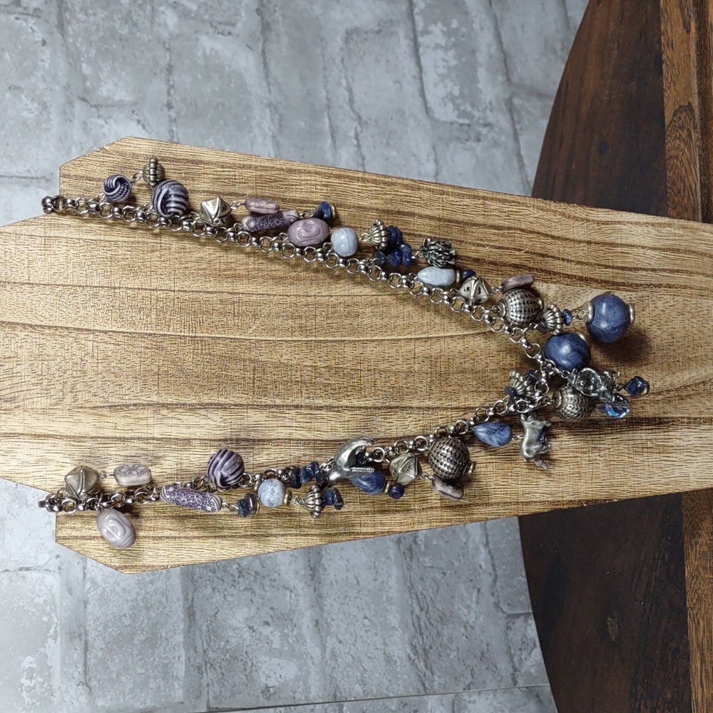 Three Ladies Animal Charm Necklace